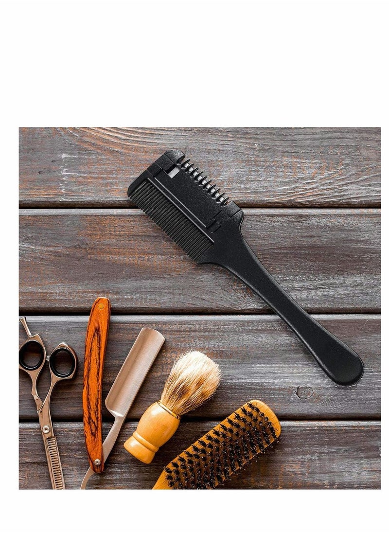 Excefore - Hair Cutter Comb Professional Thinning Thinner Shaper Scissors Edge Razor Blade Double Sided for Cutting and Styling Hair cutting comb, razor comb, double sided hair razor comb - Image 1