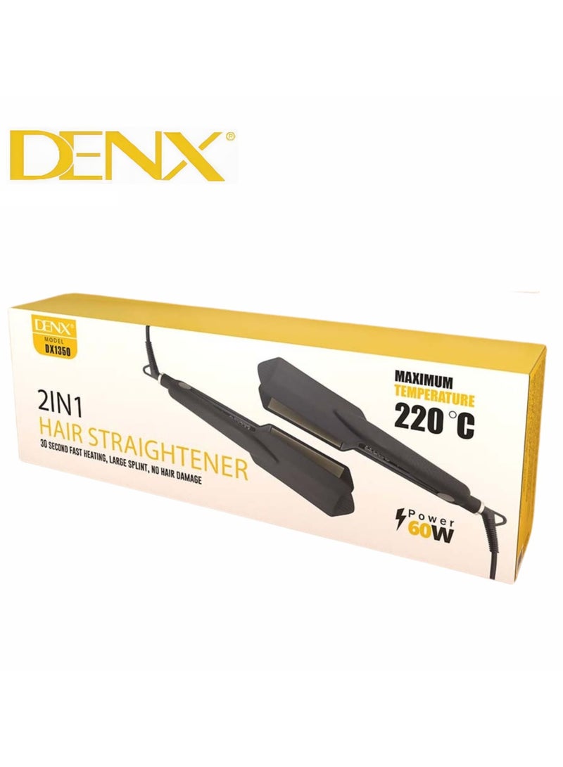 Denx 2-in-1 Ceramic Hair Styler For Straight And Curly Hair - From Denx - Image 1