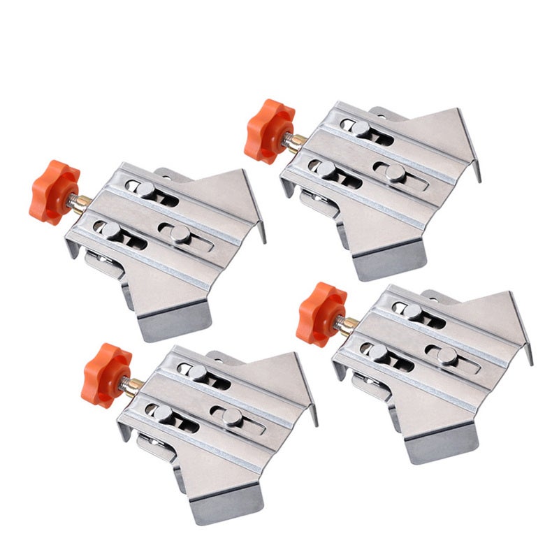 Corner Clamp 4Pcs Stainless Steel Right Angle Clamp - Movable Design 1.6mm Thick Plate Corner Clamps for Woodworking DIY - Image 3