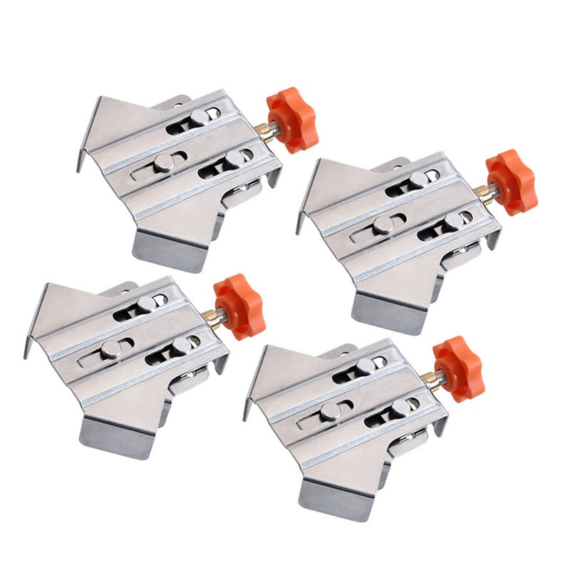 Corner Clamp 4Pcs Stainless Steel Right Angle Clamp - Movable Design 1.6mm Thick Plate Corner Clamps for Woodworking DIY - Image 2