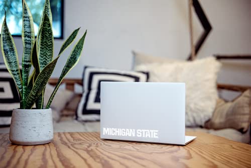 Nudge Printing Michigan State University Sticker MSU Spartans Heavy-Duty Waterproof Car Decal for Windows, Laptops, Water Bottles (White Vinyl) - Image 3
