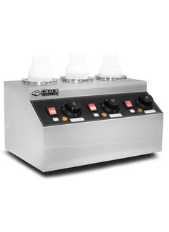 Grace Grace Commercial 3 Bottles Sauce Warmer Electric Cheese Chocolate Tempering Machine  - Image 3