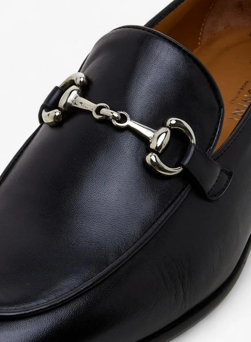 DUCHINI BLACK Men Slip-On Leather Loafers for Men | Best Price UAE