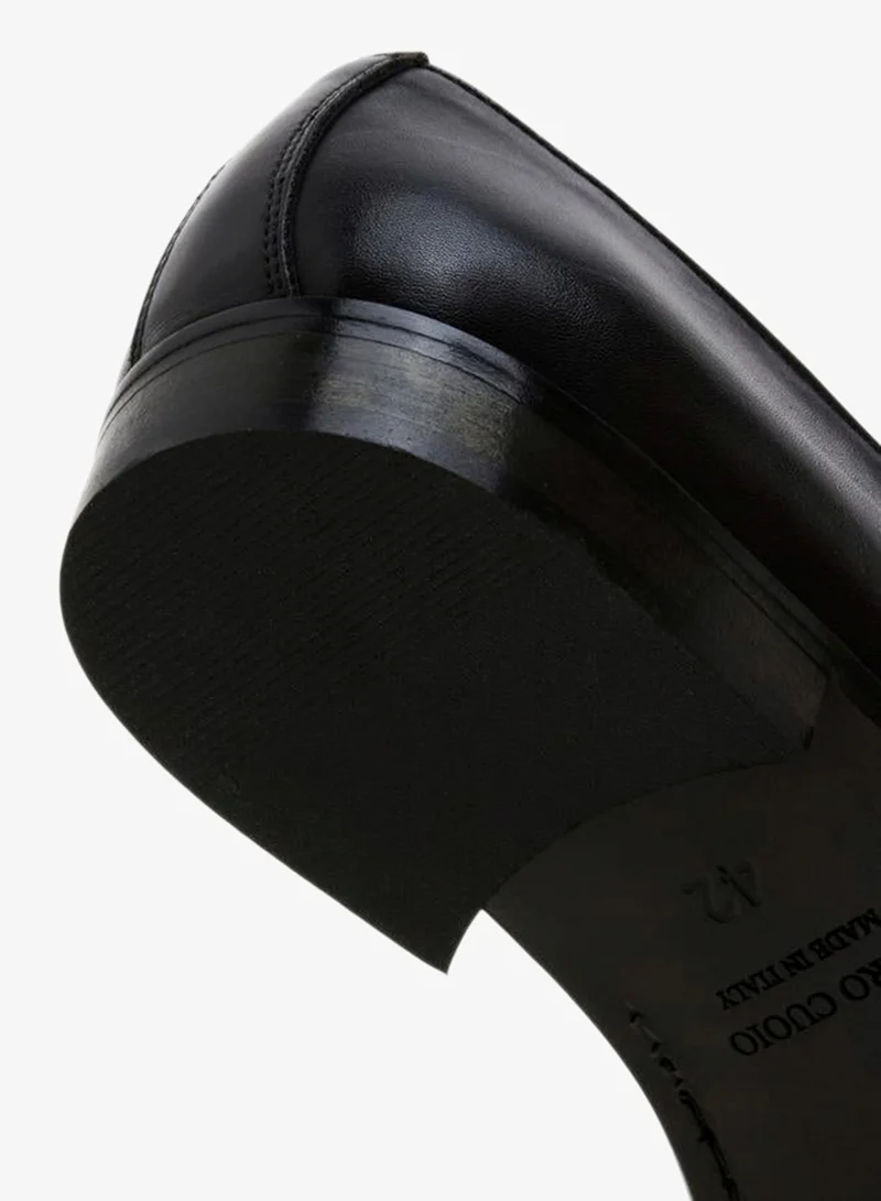 DUCHINI BLACK Men Slip-On Leather Loafers for Men | Best Price UAE