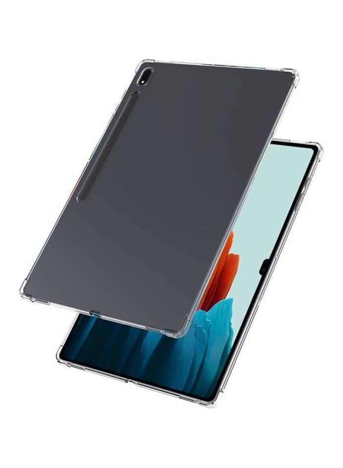 جراب متوافق مع جهاز Samsung Galaxy Tab Tab S8 Ultra اللوحي مقاس 14.6 بوصة موديل 2022 (SM-X900/ X906)، جراب شفاف ناعم من مادة TPU مقاوم للصدمات وخفيف الوزن ومضاد للخدش  - Image 2