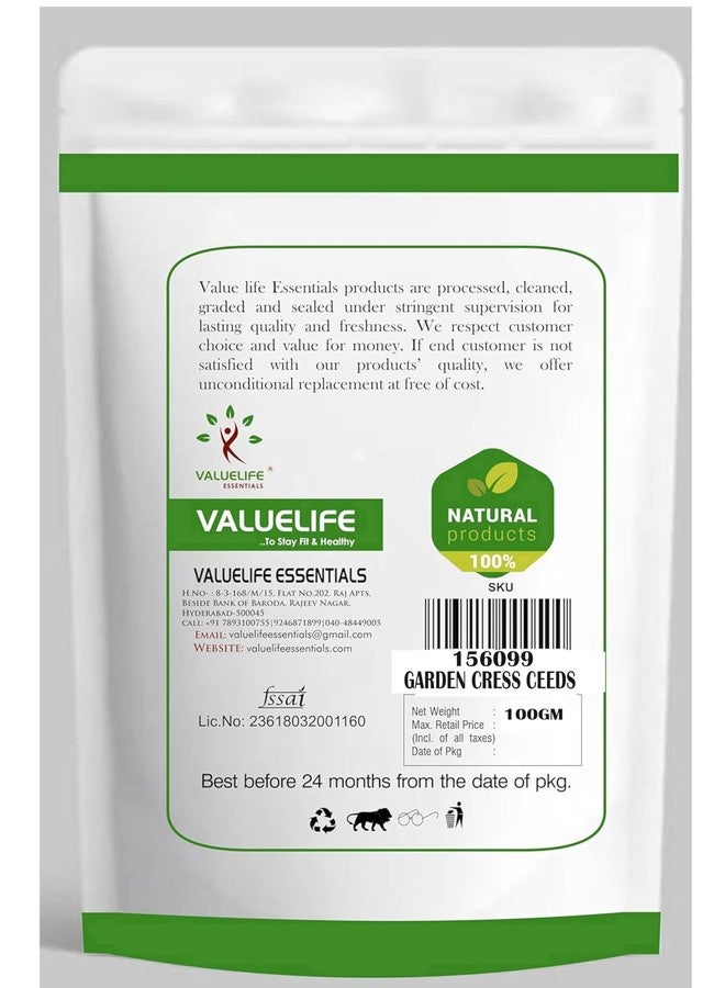 Value Life Essentials Valuelife Garden Cress Seeds/Halim Seeds (100g) - Image 2