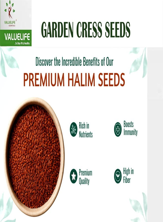 Value Life Essentials Valuelife Garden Cress Seeds/Halim Seeds (100g) - Image 4