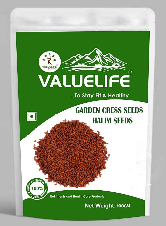 Value Life Essentials Valuelife Garden Cress Seeds/Halim Seeds (100g) - Image 1