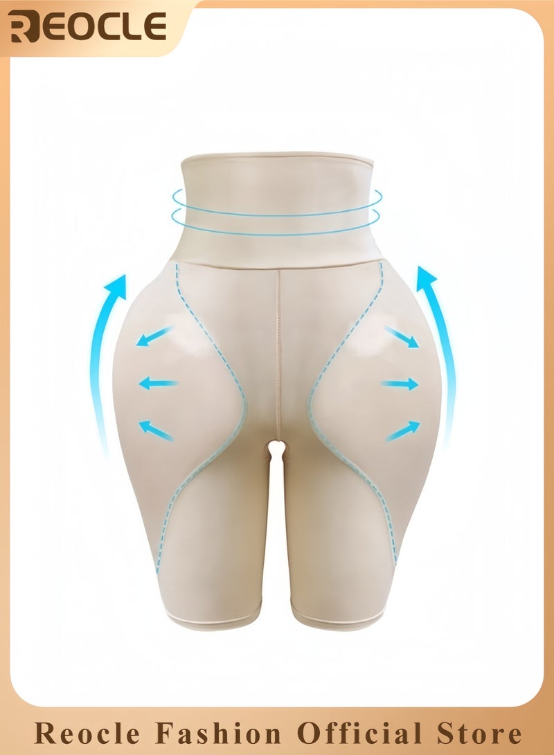 REOCLE Women's Shapewear Padded Lifter Panties High Waist Trainer Tummy Control Body Shaper Enhancer Thigh Slim - Image 1