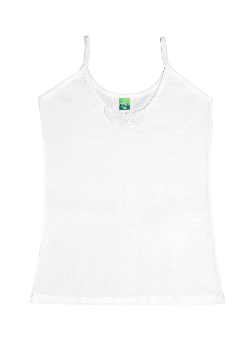 Rayan 3 - Pieces Basic Cotton Camisole White - Image 2