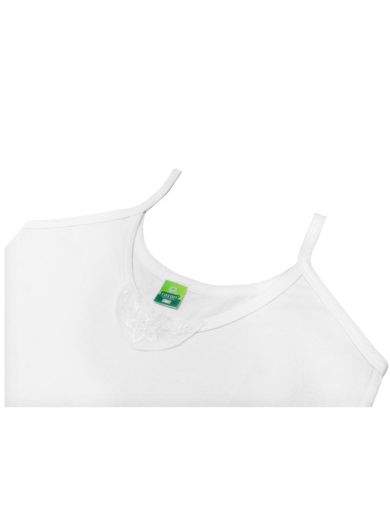 Rayan 3 - Pieces Basic Cotton Camisole White - Image 4