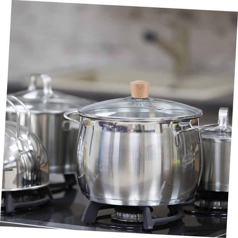 Wooden Pot Lid Knobs Replacement Handles 3Pcs Set For Steaming Pots And Woks - Image 4