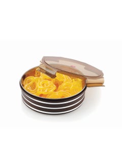 Nabhya Nabhya Stainless Steel Airtight & Leak Proof S.S.Container/Lunch Box with Plastic Coating & 4 Side Locking Lid (Medium-750 ML, 1 PC)  - Image 3