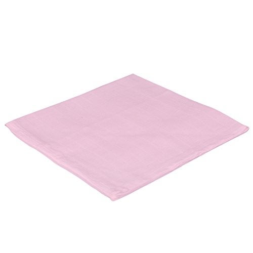 Lula Reusable PinkMuslin Square Napkins (45cm X45Cm) Pack of 10 - Image 4