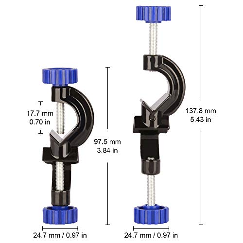 Labasics 2-Pack Adjustable Bosshead Clamp Holder, Lab Heavy Duty Boss Head Clamp Holder Aluminum Alloy Body, up to 16mm Rods for Laboratory Use - Image 2