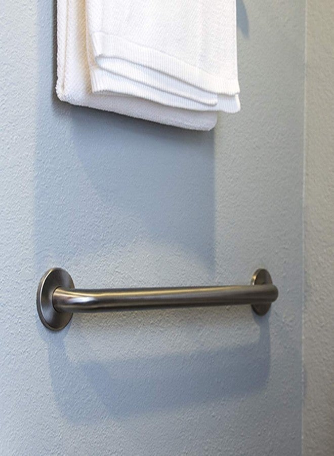 Design House Commercial Safety Grab Bar for Bathtubs and Showers - 24-inch Polished Stainless Steel Handicap Grab Bar, Design House 514067 - Image 4