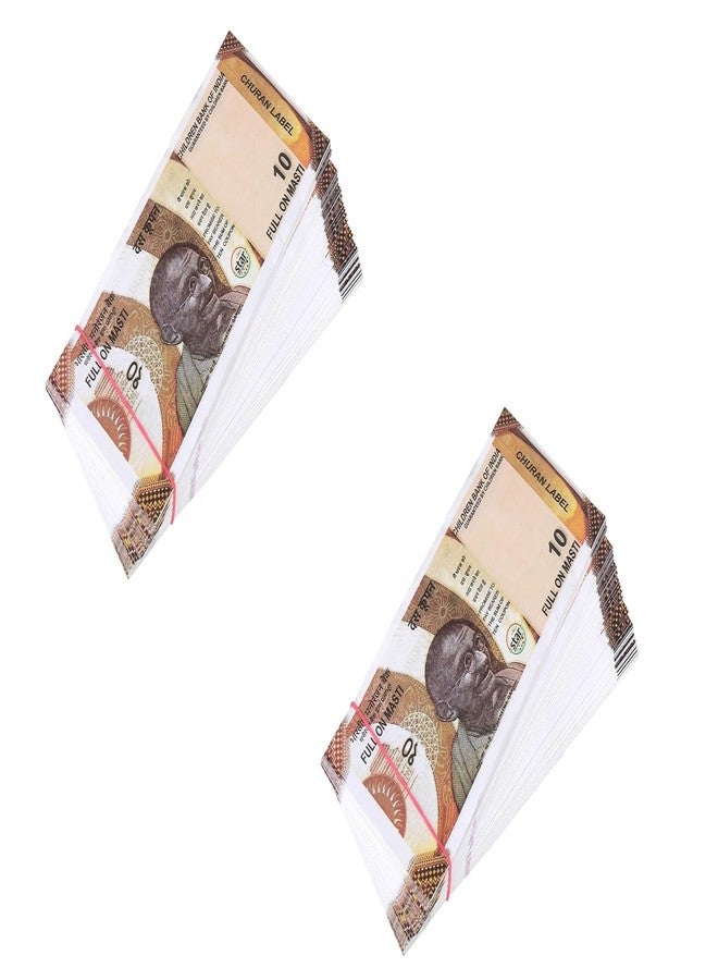 LASERBOT NAKLI Currency (Number 10 KI 100 X 2=200 pcs) for Kids Denomination Learning Money Artificial Playing Currency, Learn Money Skills, Fake Money, Dummy Note- Multi Color (200pcs) (10) - Image 1