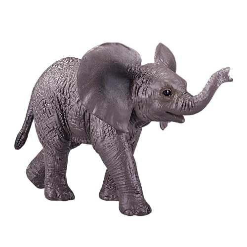 MOJO African Elephant Calf Realistic International Wildlife Hand Painted Toy Figurine - Image 2