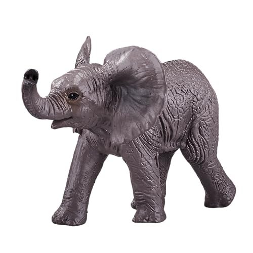 MOJO African Elephant Calf Realistic International Wildlife Hand Painted Toy Figurine - Image 1