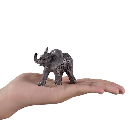 MOJO African Elephant Calf Realistic International Wildlife Hand Painted Toy Figurine - Image 4