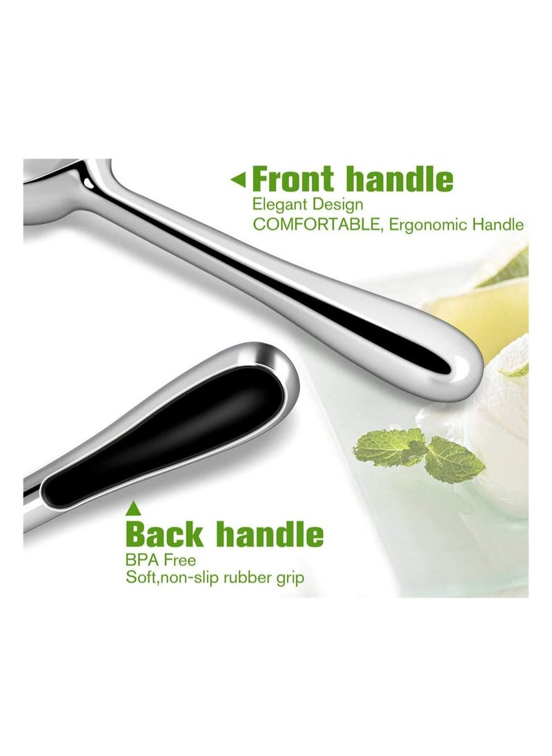 Y&D - Ice Cream Scoop, Zinc Alloy Scooper, Ergonomic, Non-Stick, Anti-Freeze Kitchen Food Scoop Dishwasher Safe Spade for Cream, Fruit, Mashed Potato, 16.5 Cm - Image 1