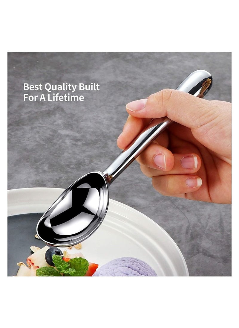 Y&D - Ice Cream Scoop, Zinc Alloy Scooper, Ergonomic, Non-Stick, Anti-Freeze Kitchen Food Scoop Dishwasher Safe Spade for Cream, Fruit, Mashed Potato, 16.5 Cm - Image 1