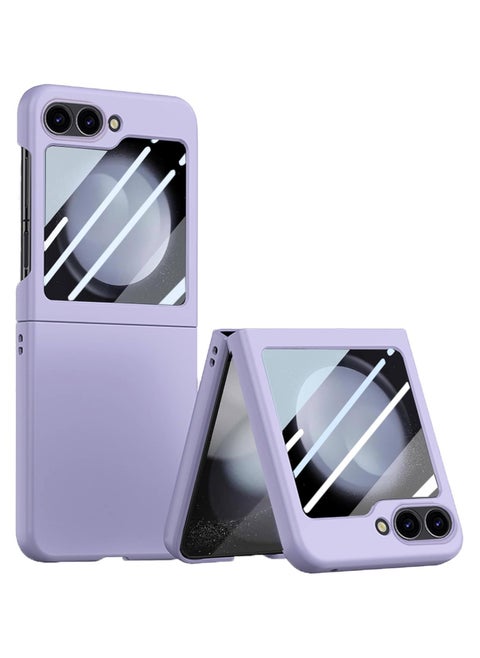 Color Case Compatible with Samsung Galaxy Z Flip 6, Hard PC with Camera & Screen Protector Ultra-Thin Anti-Scratches Shockproof Flexible Protective Cover for Men & Women