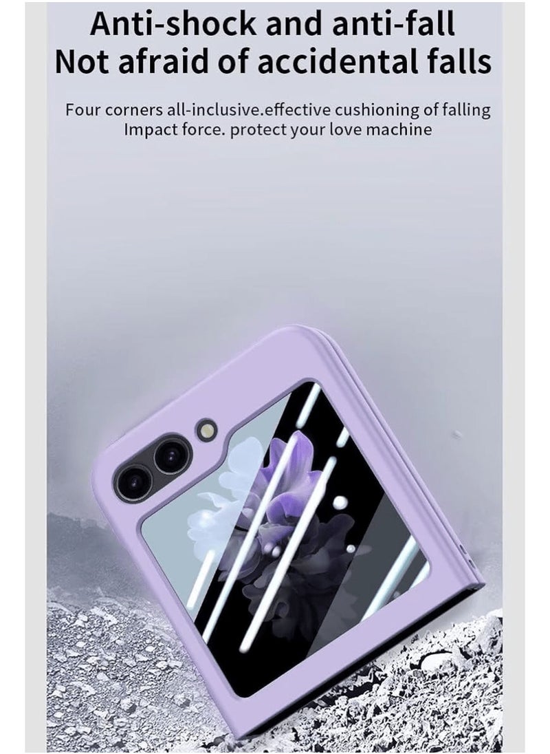 Generic - Color Case Compatible with Samsung Galaxy Z Flip 6, Hard PC with Camera & Screen Protector Ultra-Thin Anti-Scratches Shockproof Flexible Protective Cover for Men & Women - Image 1