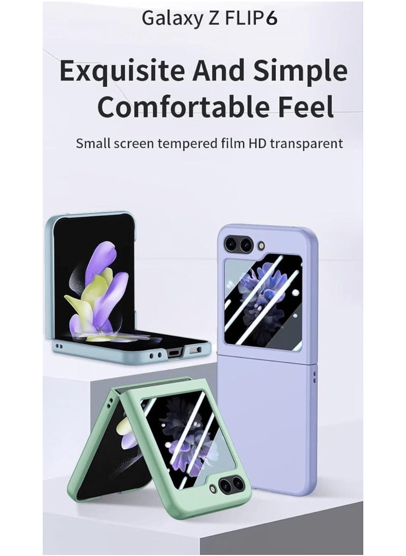 Generic - Color Case Compatible with Samsung Galaxy Z Flip 6, Hard PC with Camera & Screen Protector Ultra-Thin Anti-Scratches Shockproof Flexible Protective Cover for Men & Women - Image 1
