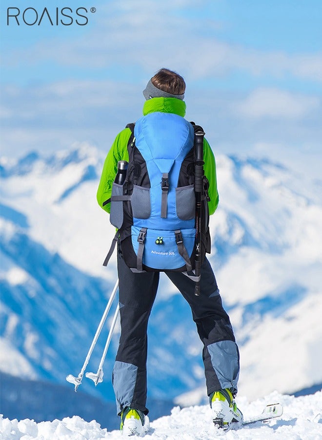 رويس حقيبة كتف مزدوجة متعددة وظائف في الهواء الطلق للرجال والنساء المشي لمسافات طويلة الرياضية السياحي حقيبة تسلق الجبال سعة كبيرة - Image 3