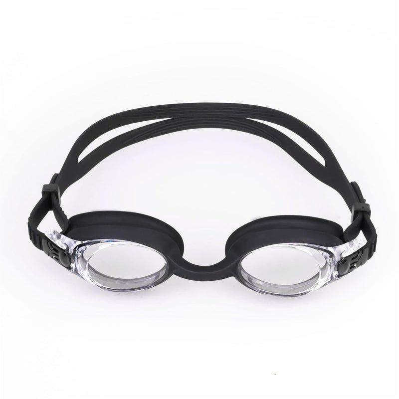 Nivia Scool Jr Swimming Goggles for Kids - Anti Fog, UV Protection, Comfort Fit - Black - Image 1