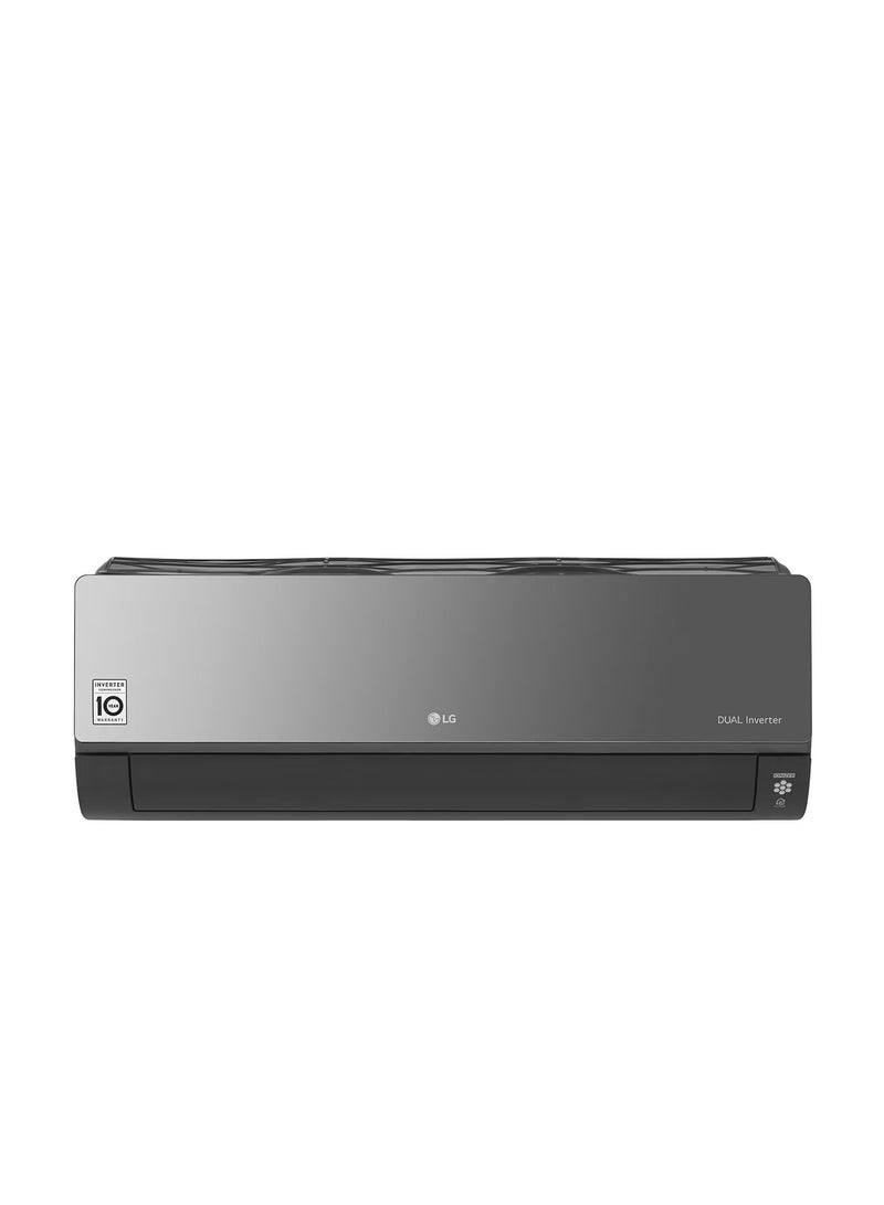 LG Dualcool Inverter Compressor, Artcool, 2.25 HP Cooling/Heating UVnano, Faster Cooling, Energy Saving LG-S4NW18KLRMA Black - Image 1