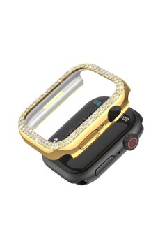 واي آند دي غلاف مقاوم للماء مع واقي شاشة لساعة AppleWatch 44 مم 4/5/6/6/SE مدمج به زجاج مقوى مدمج في غلاف زجاجي صلب من الكمبيوتر الشخصي غطاء حماية كامل  - Image 2