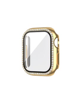 واي آند دي غلاف مقاوم للماء مع واقي شاشة لساعة AppleWatch 44 مم 4/5/6/6/SE مدمج به زجاج مقوى مدمج في غلاف زجاجي صلب من الكمبيوتر الشخصي غطاء حماية كامل  - Image 1