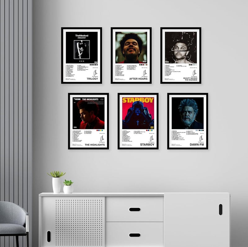 CodersParadise إطارات ملصقات وود ذا ويكند - عبوة من 6 | 8 × 12 سم (حجم A4) | فن جمالي ملصقات مؤطرة | ملصقات مؤطرة لغرفة المعيشة، غرفة النوم - Image 3