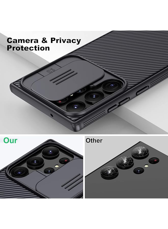 erorex For Samsung Galaxy S24 Ultra Case Camera Lens Protection Slide Cover Tpu Shockproof Airbag Bumper Mobile Phone Back Cover Slim Fit Anti Fingerprint Casing Mdtch0269 - Image 2