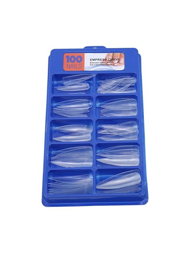 أوريتي 100 قطعة من نصائح الأظافر الكاذبة واضحة - Image 1