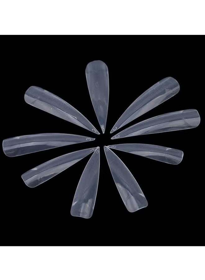 أوريتي 100 قطعة من نصائح الأظافر الكاذبة واضحة - Image 5