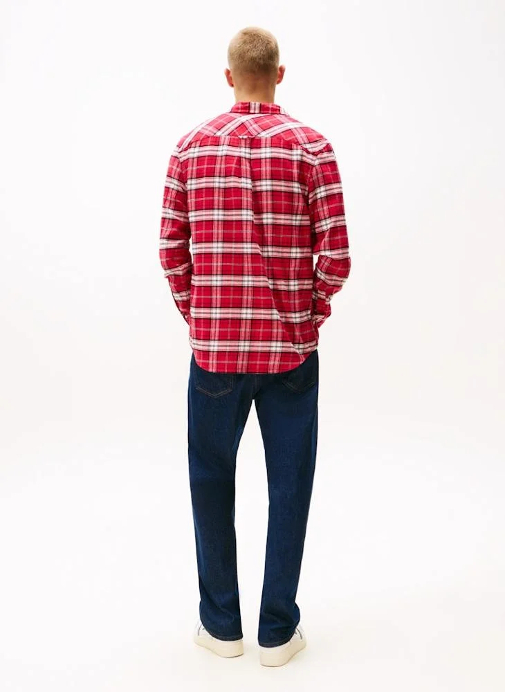 TOMMY JEANS Regular Fit Check Flannel Shirt