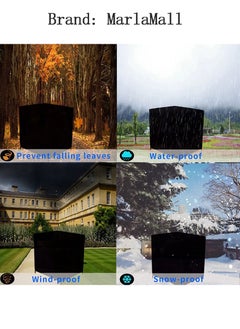MarlaMall Outdoor Furniture Cover 123x123x74cm Black 210D  - Image 3