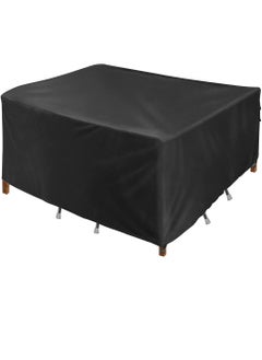 MarlaMall Outdoor Furniture Cover 123x123x74cm Black 210D  - Image 1