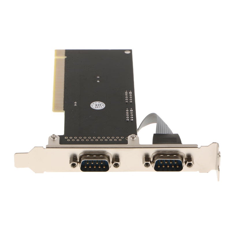 2 Port DB9 RS-232 Serial PCI Controller Card Support Windows XP 2000 PC - Image 4