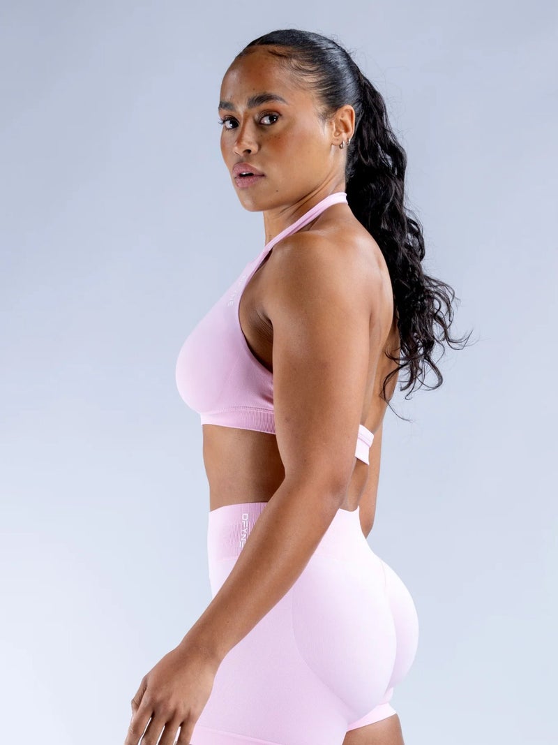 Sports Bra Yoga Women'S Seamless Dfyne Flat Replacement Fully Matte High Elastic Halter Bra Without Rims - Image 4