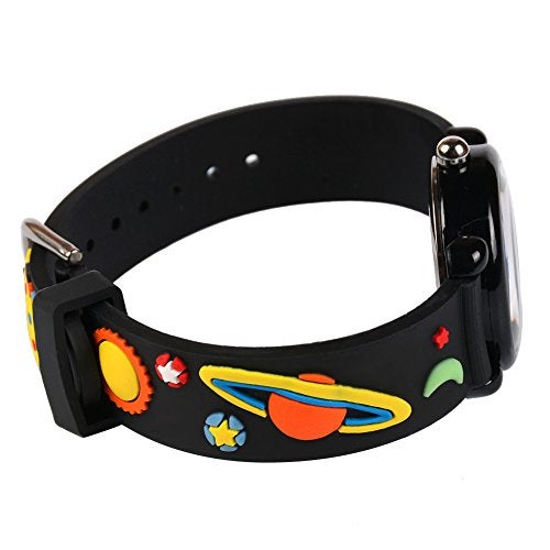 Venhoo Kids Watches Analog 3D Cute Cartoon Waterproof Silicone Children Toddler Wrist Watches Time Teacher for Boys Little Child-Universe - Image 5