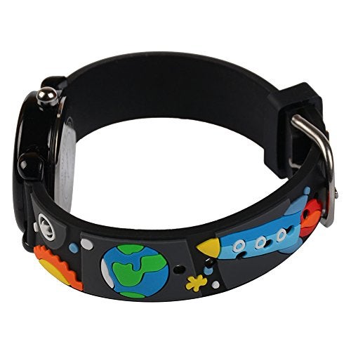 Venhoo Kids Watches Analog 3D Cute Cartoon Waterproof Silicone Children Toddler Wrist Watches Time Teacher for Boys Little Child-Universe - Image 4