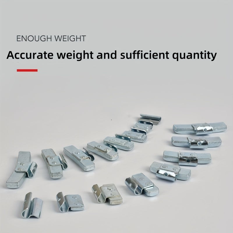 81 Piece Tire Balancing Weight Clamp Kit For Aluminum And Steel Wheels - Image 3