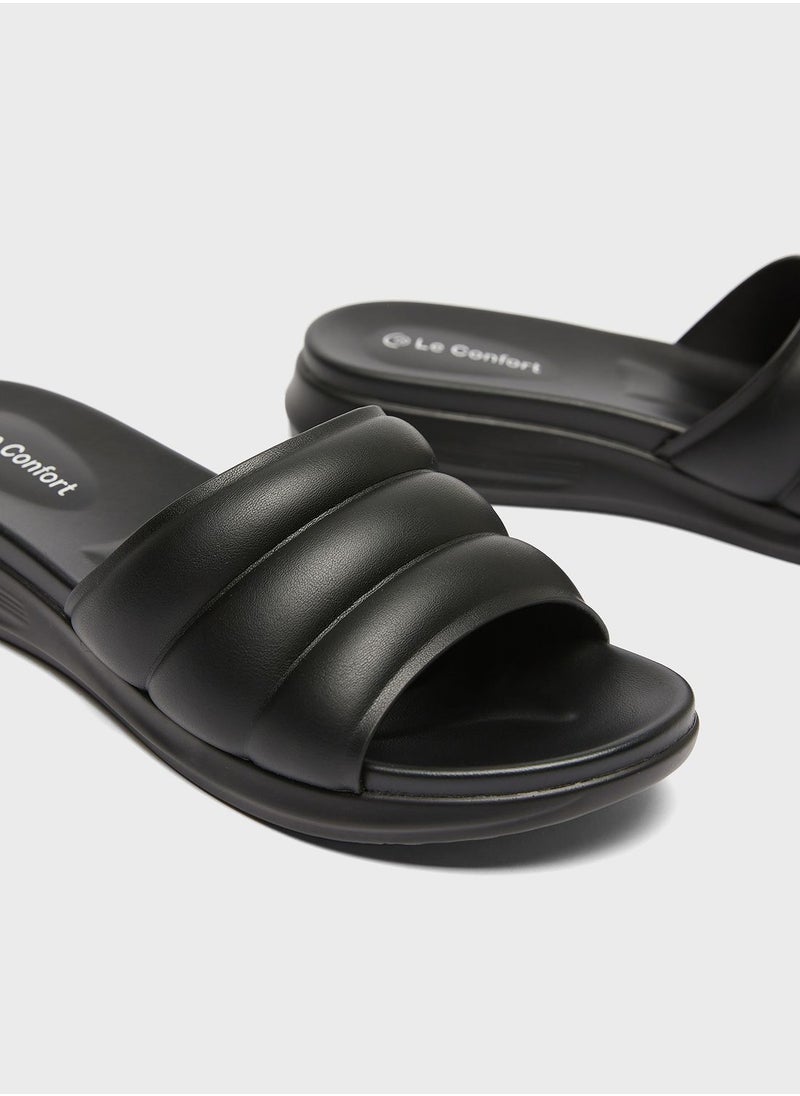 Le Confort - Open Toe Flat Sandals - Image 1