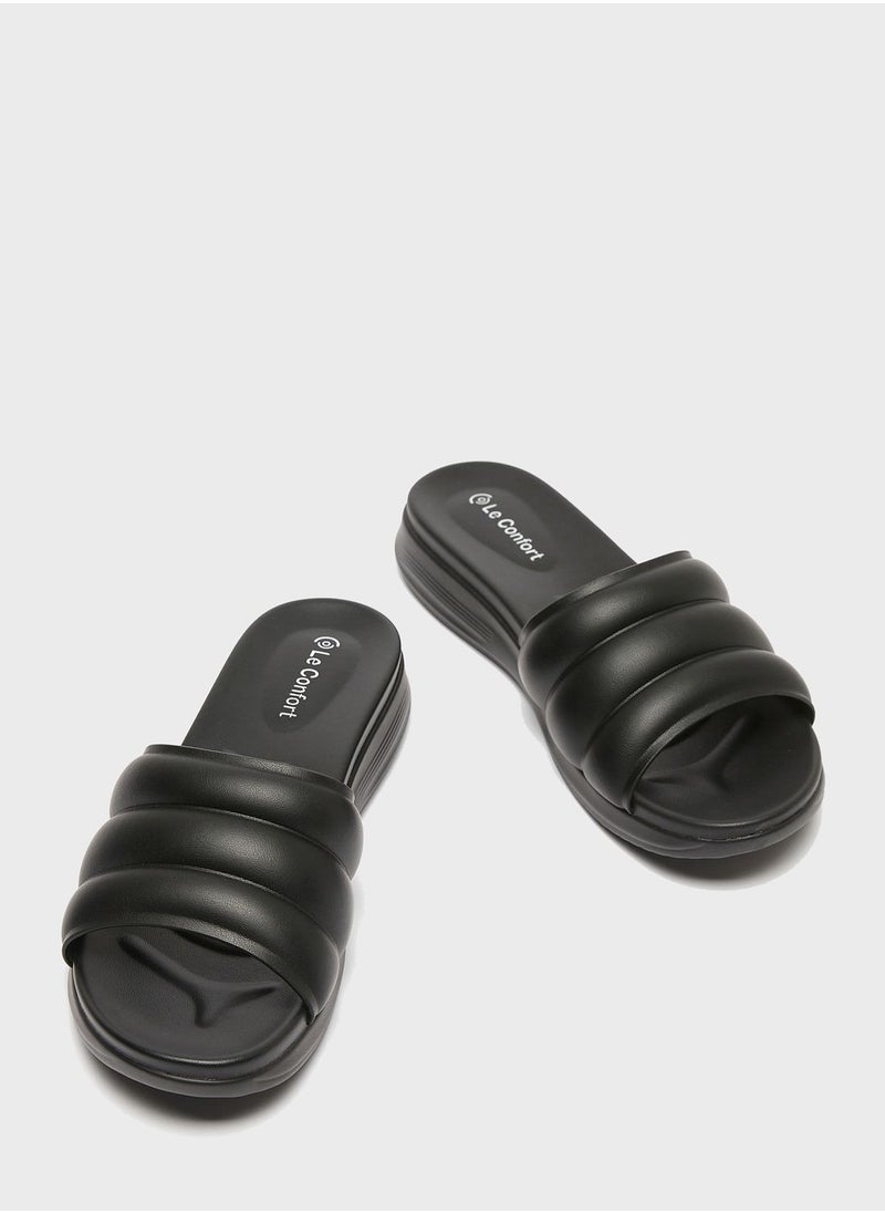 Le Confort - Open Toe Flat Sandals - Image 1