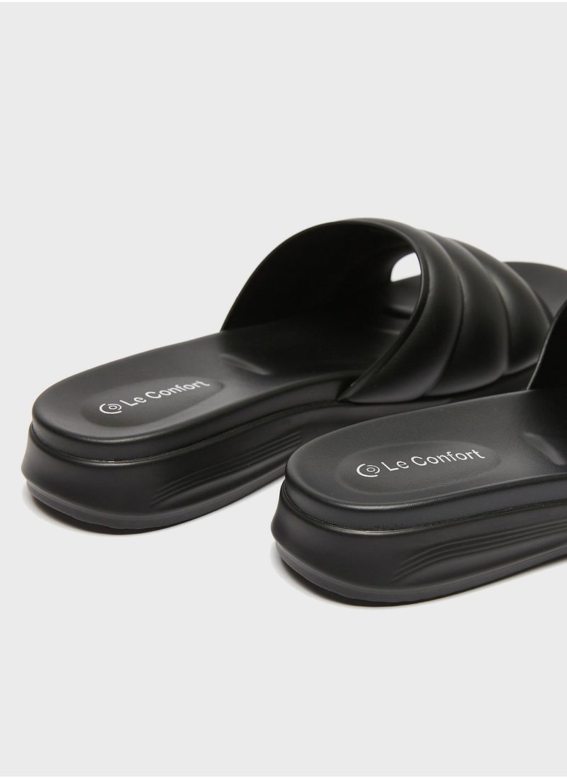 Le Confort - Open Toe Flat Sandals - Image 1