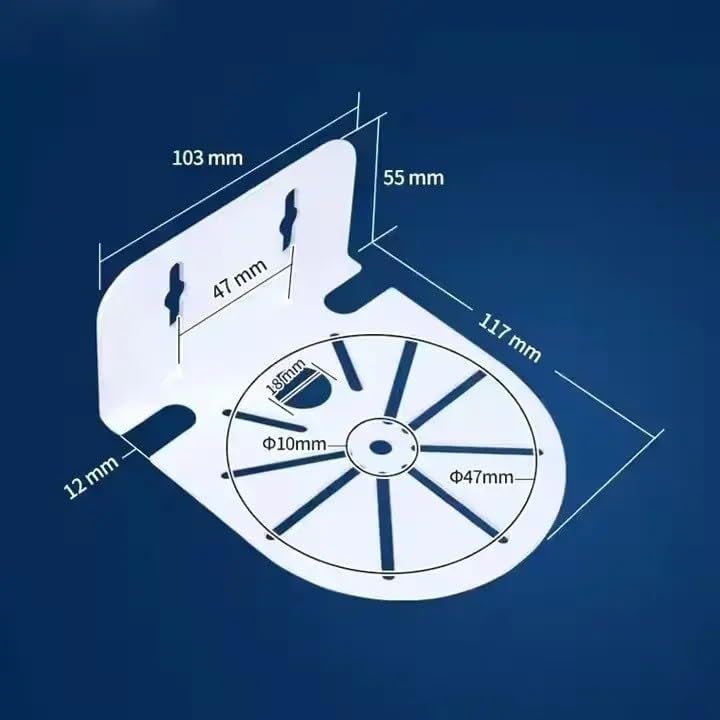 MAXXION حامل تركيب على شكل حرف L لكاميرا القبة والرصاصة، متين، مقاوم للصدأ، مطلي بمسحوق 7 عمليات، داخلي وخارجي، متوافق مع كاميرات CCTV من 1MP إلى 12MP. (حامل قبة معدني صغير) - Image 2